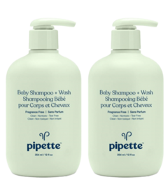 Pipette Baby Shampoo + Wash Fragrance Free Bundle