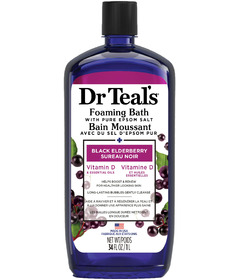 Dr Teal's Foaming Bath with Pure Epsom Salt Black Elderberry