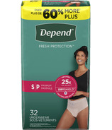 Depend Fresh Protection Women’s Incontinence & Post-partum Underwear Small