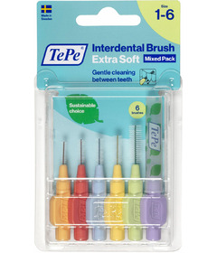 TePe Interdental Brush Extra Soft Mixed Pack