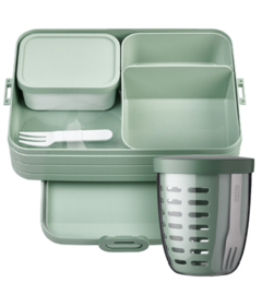 Coffret Bento Mepal et pot à fruits et légumes Nordic Sage