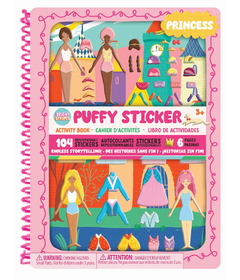 Bright Stripes Puffy Stickers Books Princess