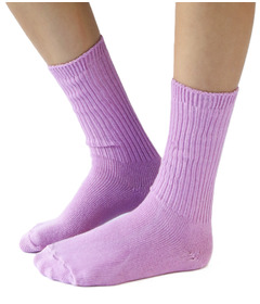 Okayok Dyed Cotton Socks Orchid