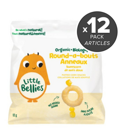 Little Bellies Organic Sweetcorn Round-a-bouts Puffs Bundle