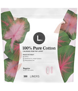 L. Chlorine Free Ultra Thin Liners Regular Absorbency, Organic Cotton