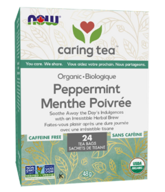 NOW Caring Tea Organic Peppermint Tea