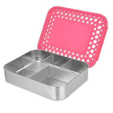 LunchBots Cinco Bento Pink Dots LunchBots Cinco Bento Pink Dots