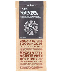 Chocosol 100% Gratitude Chocolate Bar