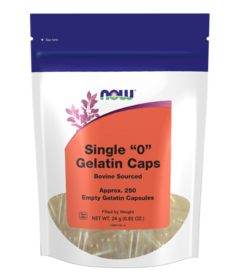 NOW Foods Empty Gelatin Size 0 Capsules