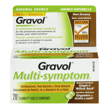 Gravol Natural Source Multi-Symptom Tablets Gravol Natural Source Multi-Symptom Tablets