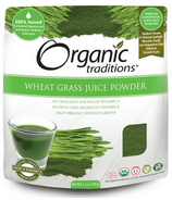 Poudre de jus d’herbe de blé biologique d’Organic Traditions