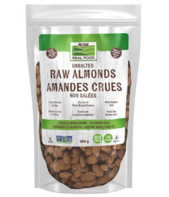 NOW Real Food Raw Unsalted Almonds