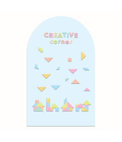 Cherrypick Original Magic Playwall Arch Magnetic Wall Decal Sky Blue