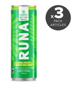 Emballage de la boisson énergétique Runa Clean Lime Twist