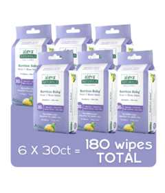 Aleva Naturals Bamboo Baby Nose n' Blows Wipes Economy Pack