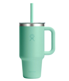 Hydro Flask Travel Tumbler Clear Lid Mermaid Green