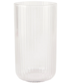 Danica Heirloom Tall Fluted Tumbler Clear