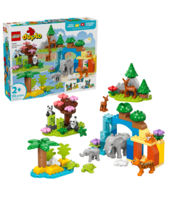 LEGO DUPLO Town 3 in 1 Wild Animal Families Building Toy