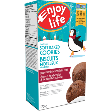 Buy Enjoy Life Holiday Soft Baked Cookies Peppermint Chocolate Bark at ...