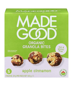 image of MadeGood Organic Granola Bites Apple Cinnamon with sku:201741