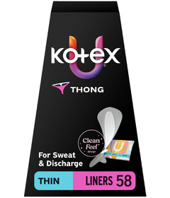U by KOTEX Core Daily Thong Length Folded & Wrapped Liners