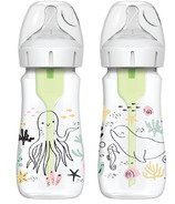 Dr. Brown's Options+ Wide Neck Anti-Colic Bottles Pack Ocean
