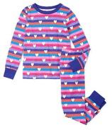 Ensemble pyjama Hatley pour enfants, rayures et cœurs