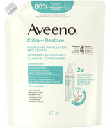 Aveeno Calm + Restore Nourishing Oat Facial Cleanser Refill Pouch (en anglais)