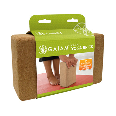 Gaiam cork yoga brick deals