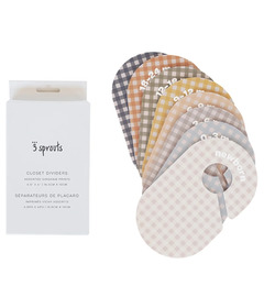 3 Sprouts Closet Divider Gingham Gingham