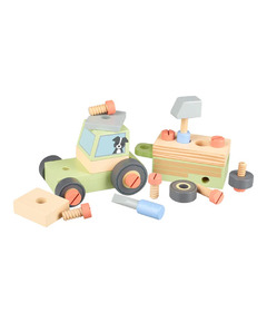 Orange Tree Toys Buildable Tractor