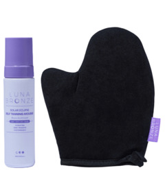 Luna Bronze Solar Eclipse Clear Tanning Mousse & Mitt Bundle