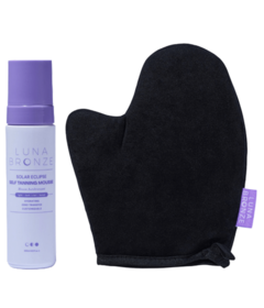Luna Bronze Solar Eclipse Clear Tanning Mousse & Mitt Bundle