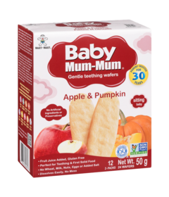 Want-Want Baby Mum-Mum Apple & Pumpkin Teething Wafers