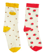 Rockahula Kids Socks Pack Bertie Bee and Strawberry (Paquet de chaussettes pour enfants, abeille et fraise)