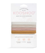 Kooshoo - Liens à cheveux Mondo ronds sans plastique - Fibres dorées