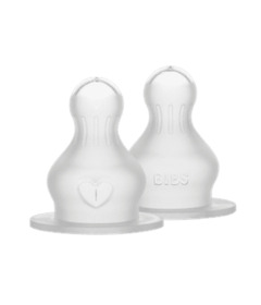 image of BIBS Baby Bottle Nipple Round Silicone Pack Fast Flow with sku:330233