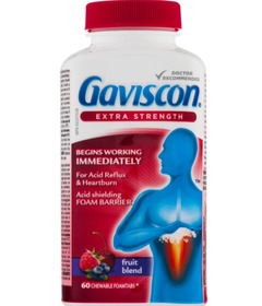 Gaviscon Extra Strength Flavour Burst Chewable Foamtabs Fruit Blend