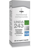 UNDA Numbered Compounds UNDA 243 Préparation Homéopathique 