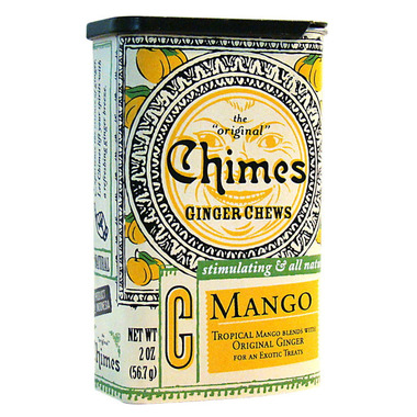 Chimes Mango Ginger Chews Tin Chimes Mango Ginger Chews Tin