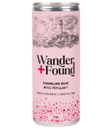 Wander + Found Sparkling Rose Alcohol Free Wine Single Serve Can