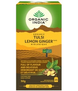 Thé biologique indien au tulsi, citron et gingembre 