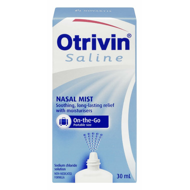 otrivin saline nasal spray