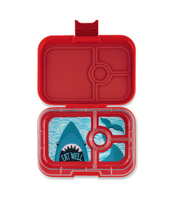 Yumbox Snack Size 3 Compartment Bento Box Wow Red Shark