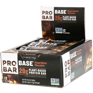 Probar Base Protein Bar Peanut Butter Chocolate Case Probar Base Protein Bar Peanut Butter Chocolate Case