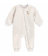 petit lem Baby Long Sleeve Coverall Knit Beige