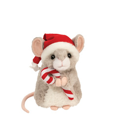 Douglas Merrie Mouse with Santa Hat & Candy Cane
