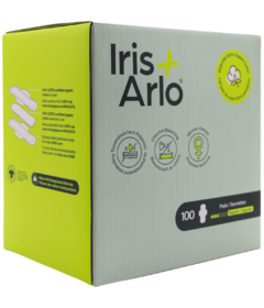 Iris + Arlo Organic Cotton Daily Pads Regular Bulk