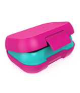 Bentgo Kids 2 Compartment Snack Container Fuchsia & Teal
