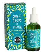 Gouttes sucrées de Stevia menthe poivrée
